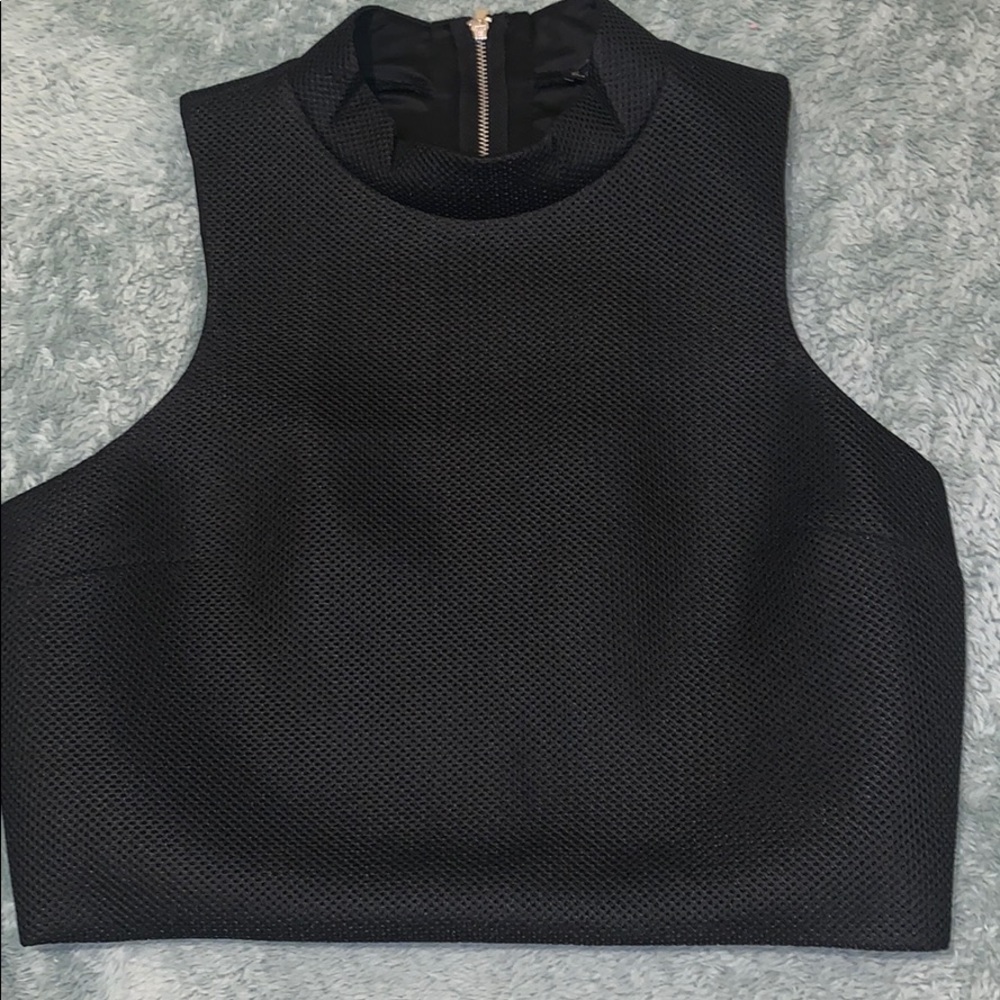 Express black crop top